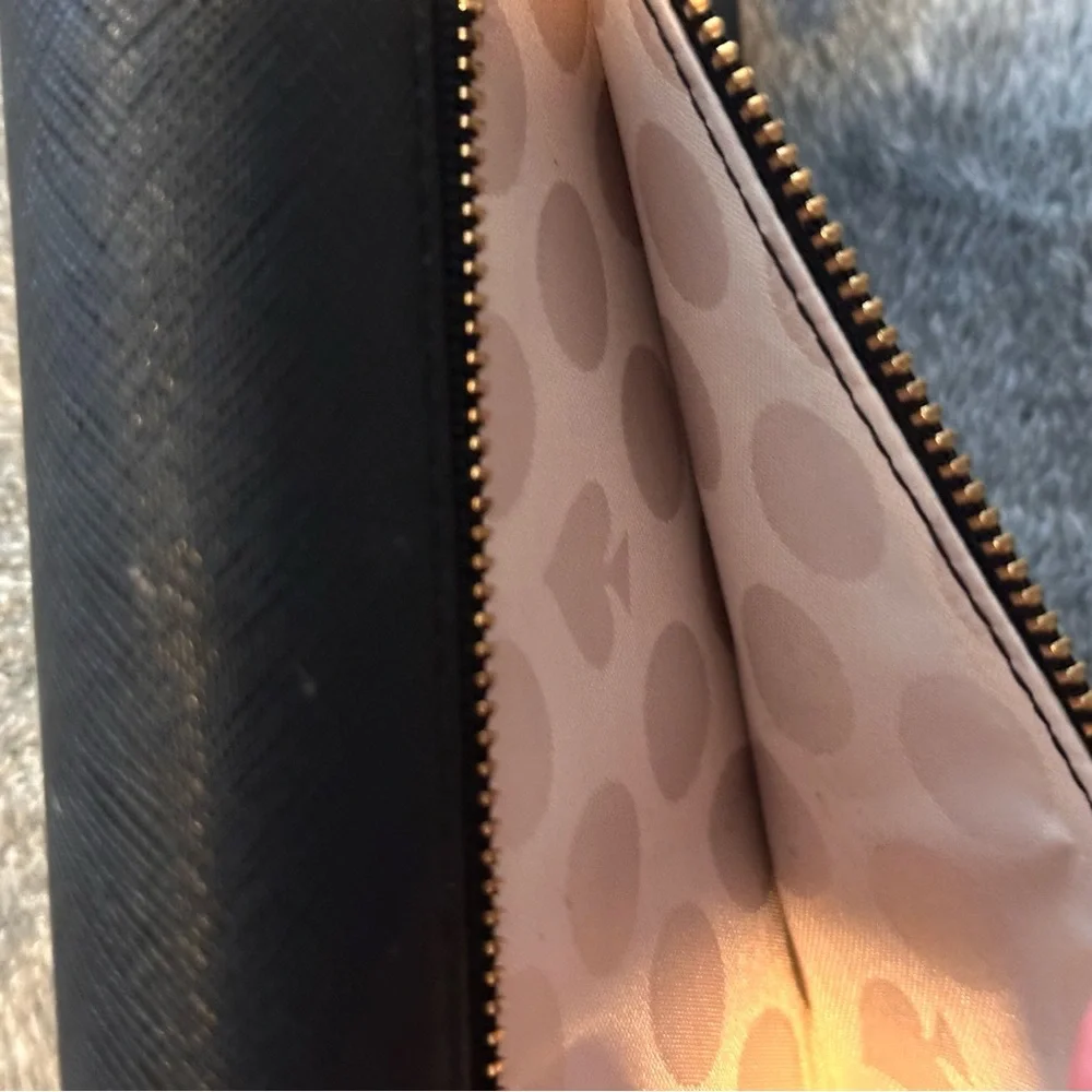 Kate Spade Black Leather Grove Street Millie Purse Crossbody Bag + Wallet